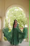 Ka 1276 Georgette Bandhani Print Navratri Gown Collections